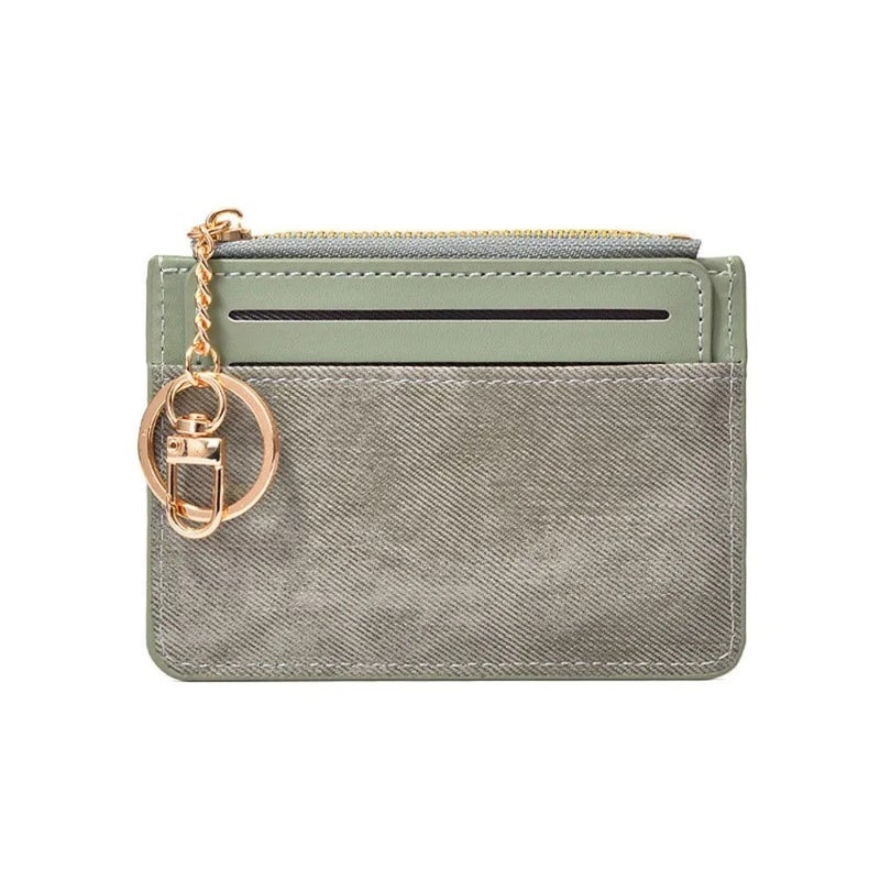 Leather Flip Wallet & Card Holder with Multiple Pockets + Separate Card Holder - Dark Brown - Image 2