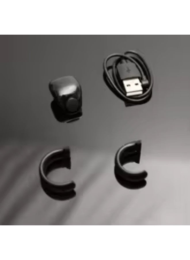 Smart Tasbih Tally Counter for Muslims Zikr Ring Bluetooth Electronic Digital Tasbeeh 2 Size Prayer Time Vibration Reminder - Size 18 and 20 - Black - Image 3