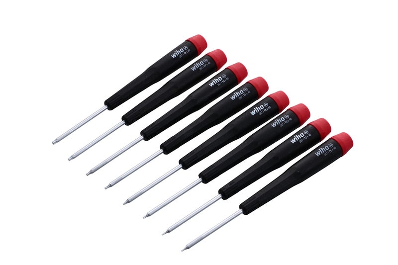 Wiha 26791 Precision Torx T1-T8 Set, 8-Piece,(Red, Black) - Image 1
