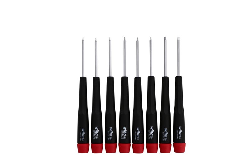 Wiha 26791 Precision Torx T1-T8 Set, 8-Piece,(Red, Black) - Image 3