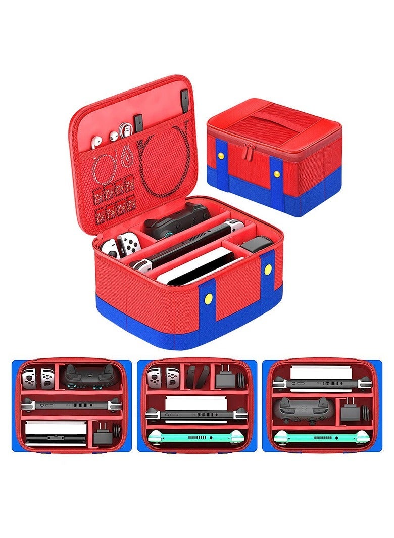Hard Switch Case Compatible with Nintendo Switch and Switch OLED Model, Full Protection Hard Switch Carrying Case high-capacity Travel Bag - Image 3