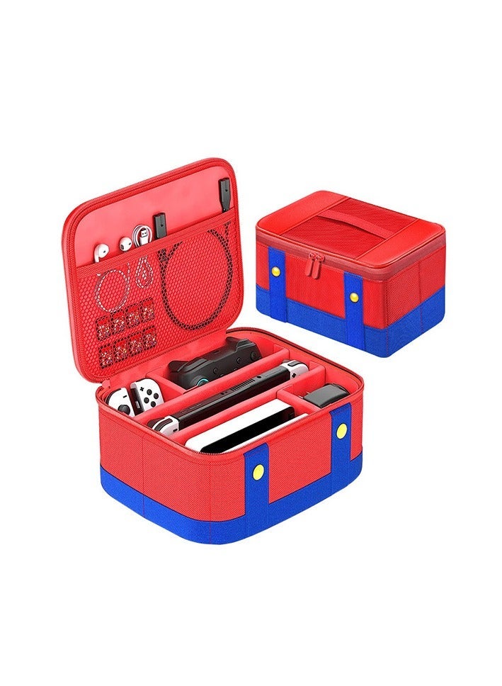 Hard Switch Case Compatible with Nintendo Switch and Switch OLED Model, Full Protection Hard Switch Carrying Case high-capacity Travel Bag - Image 1