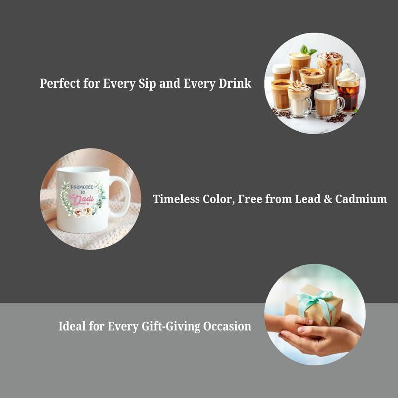 KNITROOT Ceramic Coffee Mug Microwave Safe Promoted to Dadi Print Premium Ceramic Mug Milk Mug Tea Mug Cup for Gift Best Return Gift Best Gift White Mug 250ml85oz - Image 5