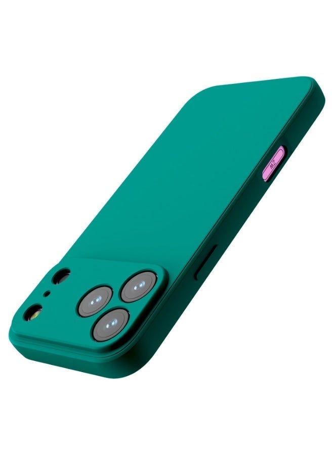 جراب سيليكون لهاتف آيفون 17 برو ماكس، غطاء ناعم، نحيف، مصنوع من مادة TPU، بلمسة نهائية غير لامعة، لون موحد، غطاء أملس، يوفر حماية كاملة للجسم ضد الصدمات لهاتف آيفون 17 برو ماكس - Image 3