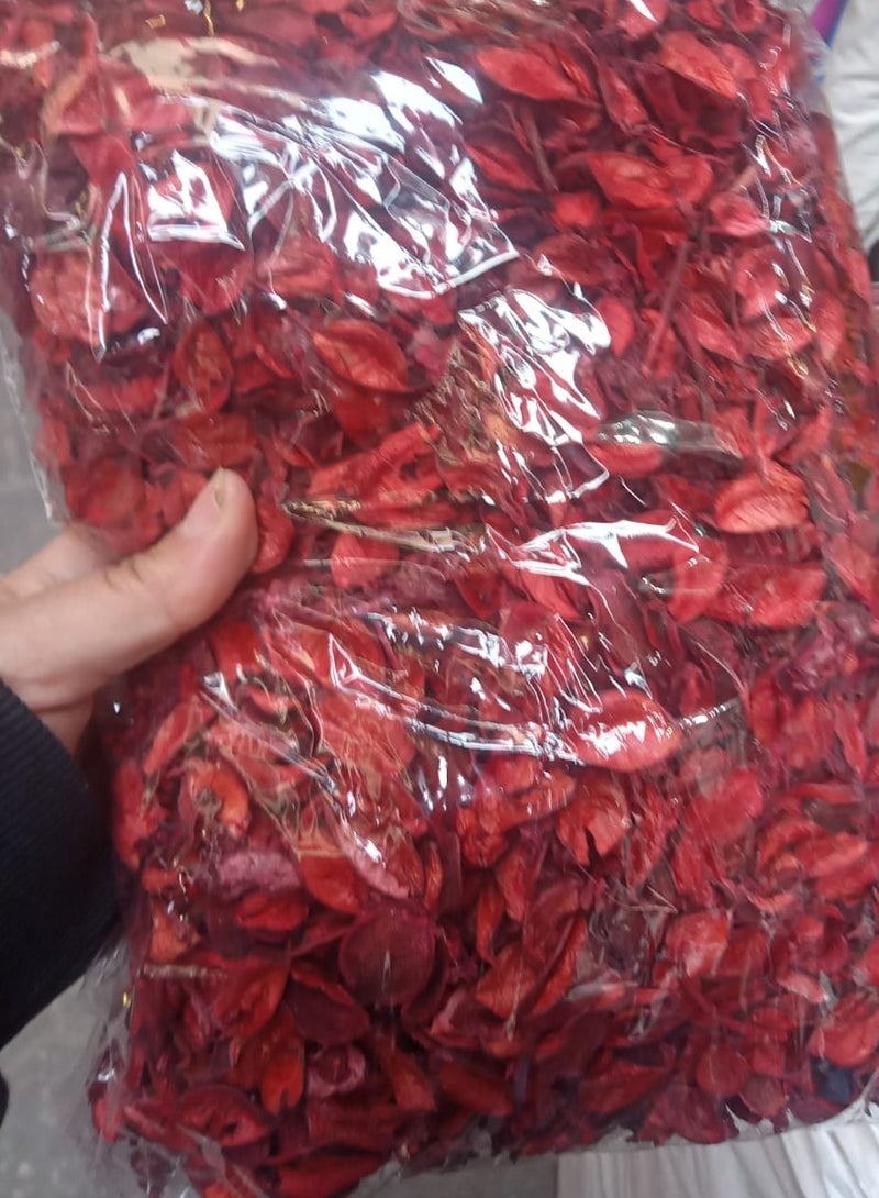 Natural dried red roses, 1/2 kg pack, for Valentine's Day, parties, birthdays, etc. - Image 1