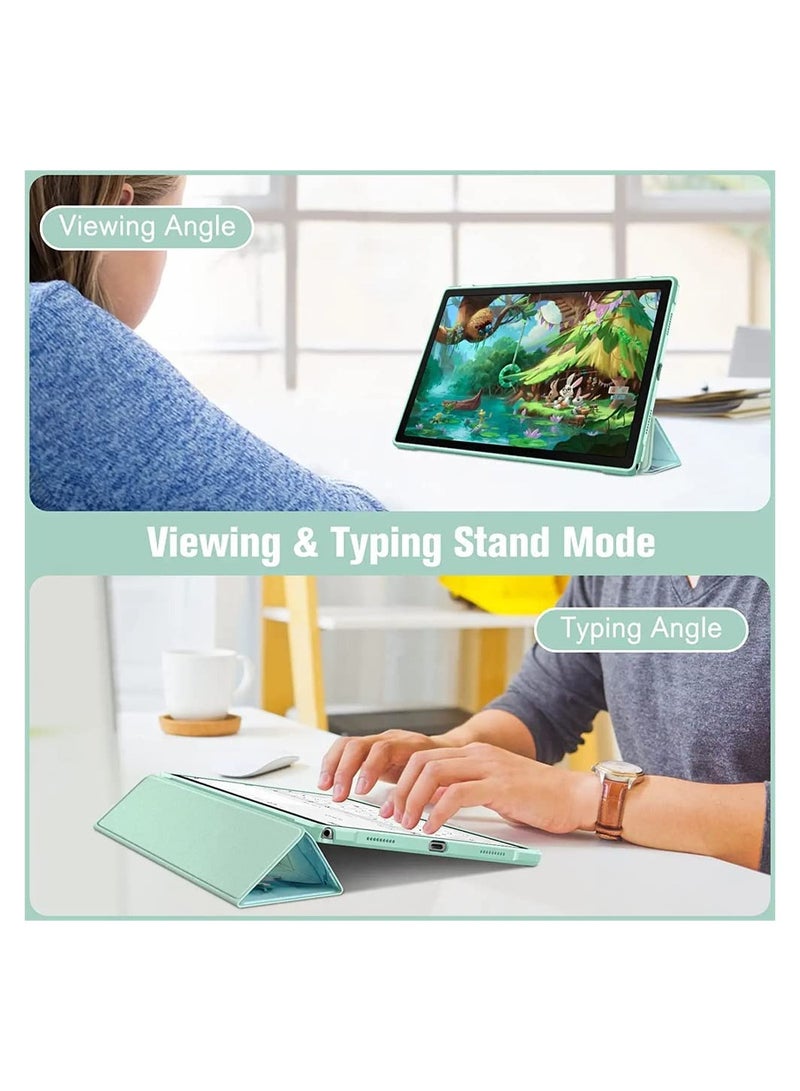 SYOSI Comptible for Samsung Galaxy Tab A8 Case Hybrid Slim Case for 10.5 Inch 2022 Model SM X200 X205 X207 Shockproof Cover with Clear Transparent Back Shell Auto Wake Sleep - Image 3