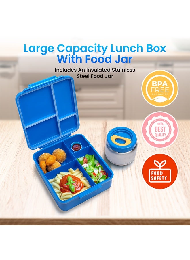 Bamboo Bark Astro-Space Dark Kids Lunch Box – Insulated Lunch Bag for Boys and Girls, Durable and Lightweight, Space Rocket & Planet Design, Perfect for School, Daycare, Travel, and Picnics - Image 3