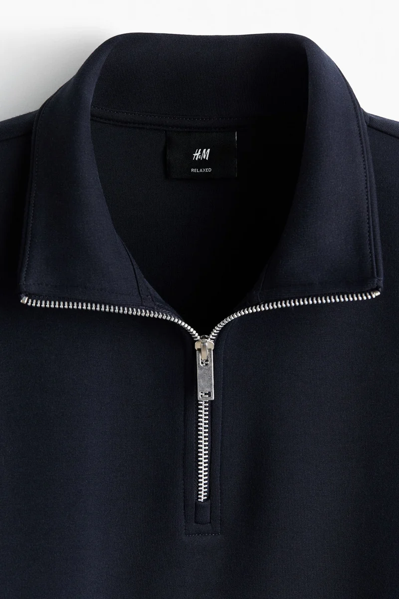 H&M  Relaxed Fit Zip-top sweatshirt for Men | Best Price UAE