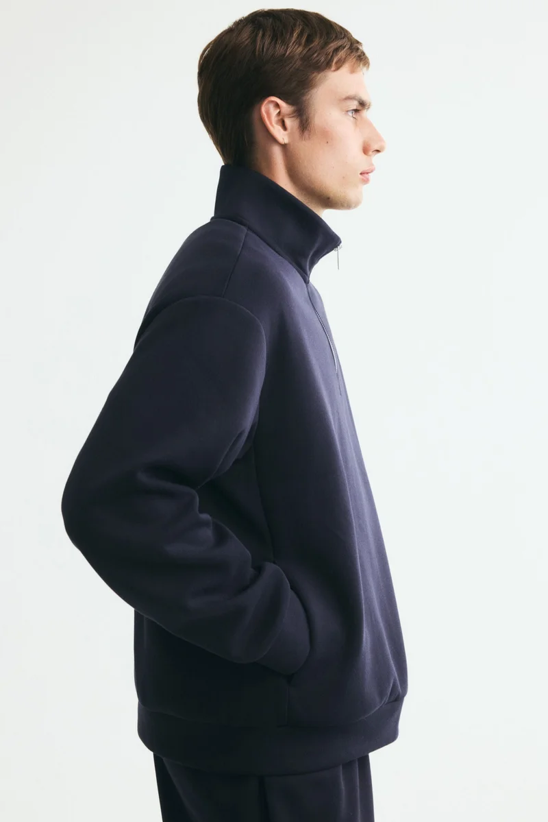H&M  Relaxed Fit Zip-top sweatshirt for Men | Best Price UAE