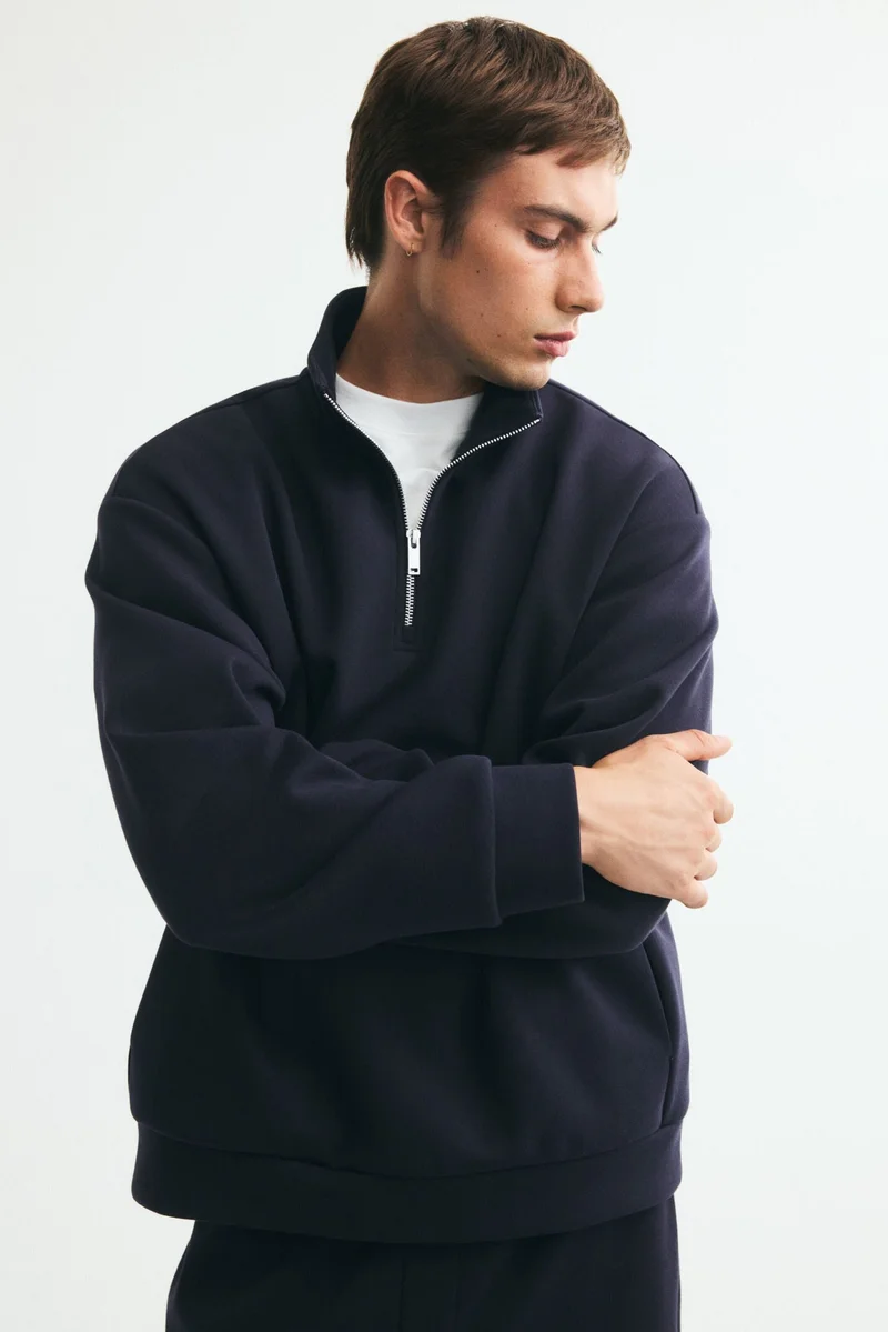 Relaxed Fit Zip-top sweatshirt