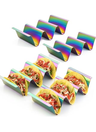 4-Pack Stainless Steel Taco Holders - Oven Safe Taco Stand Rack, Dishwasher u0026 Grill Safe Tray for Baking and Serving Tacos - pzsku/Z0067FDB4F6D56707434CZ/45/_/1733323449/31e7390a-60a9-442a-82bf-95937717b7e4