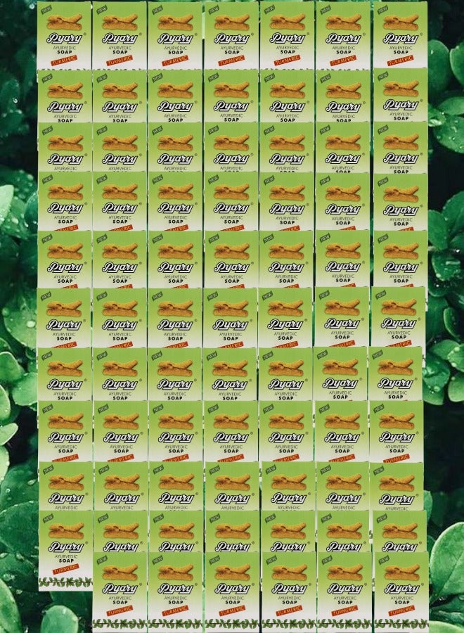 بياري 76 قطع صابون آيورفيدي كركم