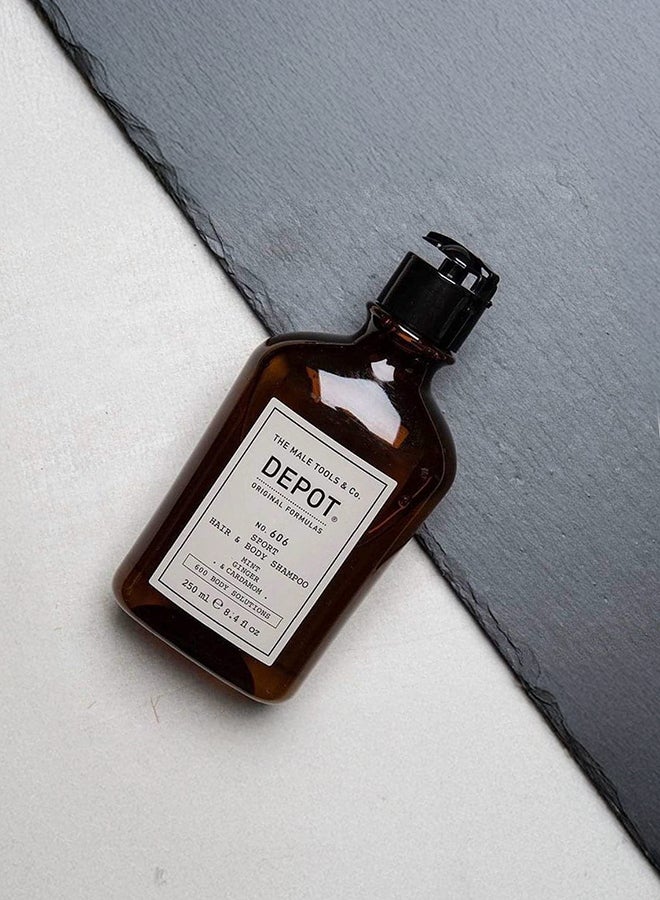 Depot Sport 2-in-1 Hair & Body Shampoo - Cleanses & Refreshes Hair & Skin, Ideal for Post-Workout Use, Leaves a Fresh Scent (250 ml) - Image 2