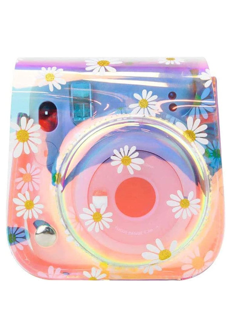 Y&D Camera Case Compatible For Fujifilm Instax Mini 11, 8, 8+, 9 Bag PVC Protective Cover, with Adjustable Shoulder Strap - Image 1