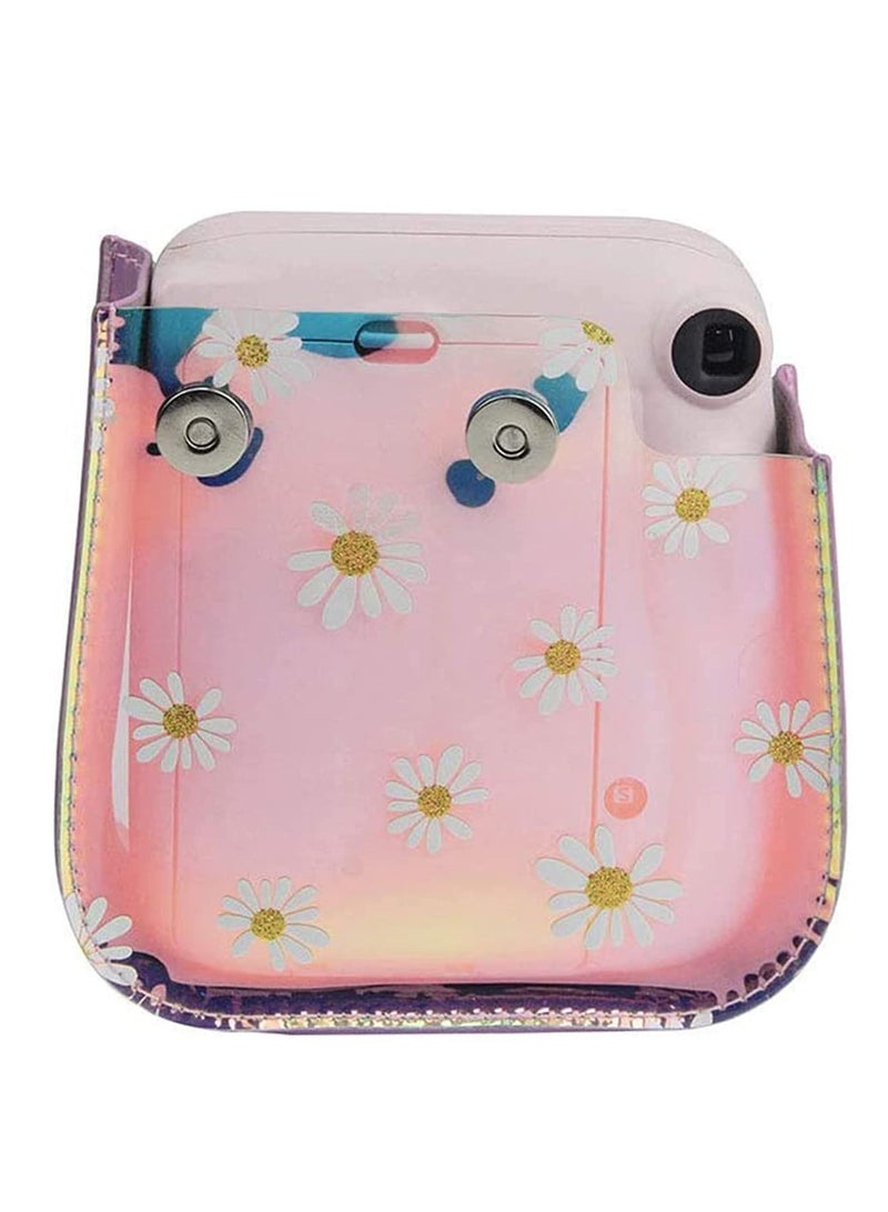 Y&D Camera Case Compatible For Fujifilm Instax Mini 11, 8, 8+, 9 Bag PVC Protective Cover, with Adjustable Shoulder Strap - Image 4
