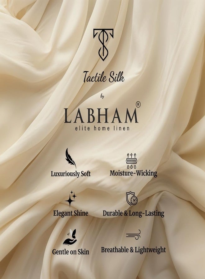 LABHAM® 300TC Tactile Silk Ombre Flat Bedsheet Set- King Size (274 x 274 cm) with 2 Pillow Covers (46 x 69 cm) | HD Digital Print | Ultra-Soft & Butterly Smooth | Shades - Image 4