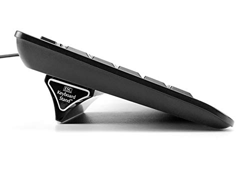 GPG2 ESC Keyboard Stand (2 Sizes), Fixed Tilt Ergonomic Riser for Compact & Full Keyboards, Non-Slip Base, Compatible with Flat-Back Keyboard Only - Image 1