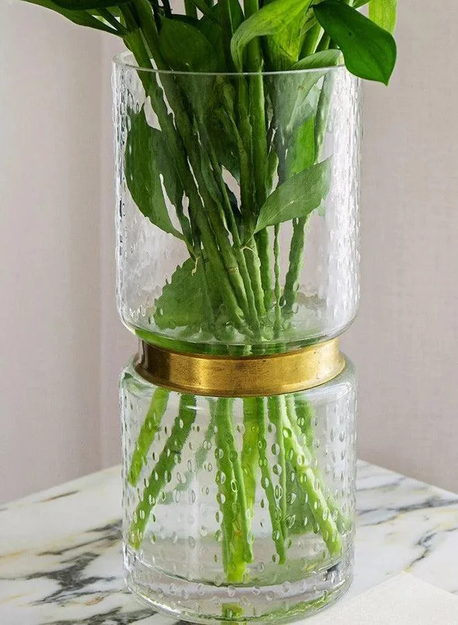 KNOT HOME Karen Storms Decorative Glass Vase Knot Home Designer Accessory for Bedroom Living Dining Room Office Area Décor