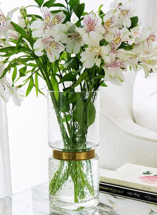 KNOT HOME Karen Storms Decorative Glass Vase Knot Home Designer Accessory for Bedroom Living Dining Room Office Area Décor