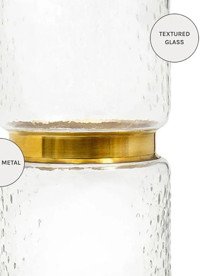 KNOT HOME Karen Storms Decorative Glass Vase Knot Home Designer Accessory for Bedroom Living Dining Room Office Area Décor