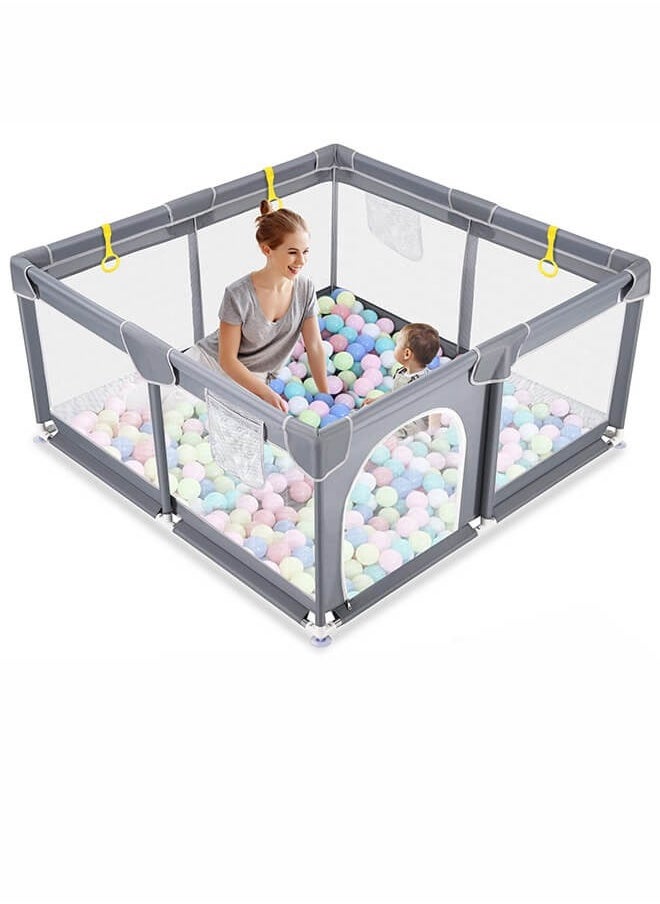 hibobi Playpen for Baby and Toddlers, Toddler Playpen for Apartment, Indoor & Outdoor Kids Activity Play Fence 200x180x66cm  - Image 2