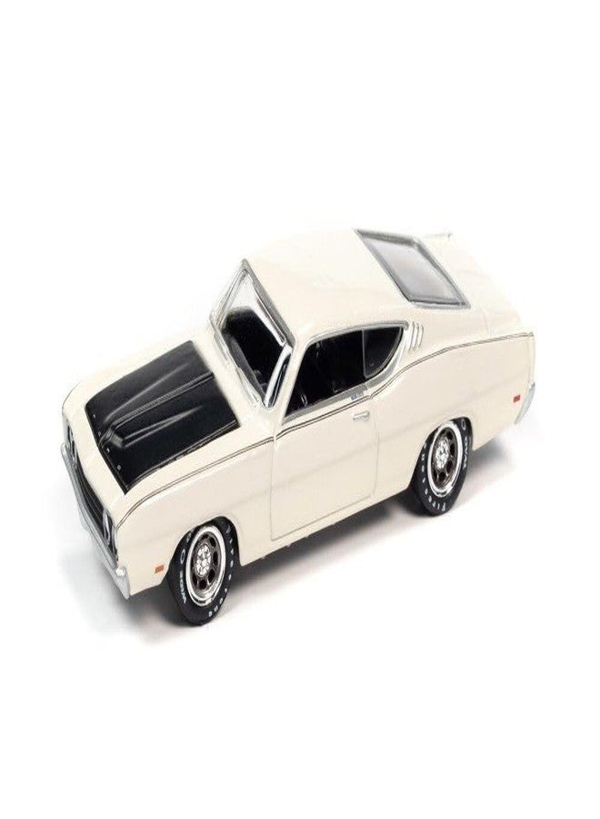 Round 2 1969 Torino Talladega Wimbledon White with Matt Black Hood Classic Gold Collection Series Limited Edition to 10548 Pieces Worldwide 1/64 Diecast Model Car by Johnny Lightning JLCG028-JLSP222A - Image 2