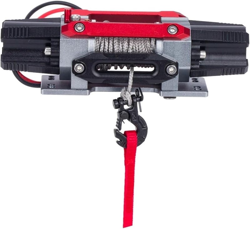 Red Metal Winch Hook With Strap For Axial SCX10 TRX4 TRX6 RC Crawler Car Upgrade Parts - Image 5