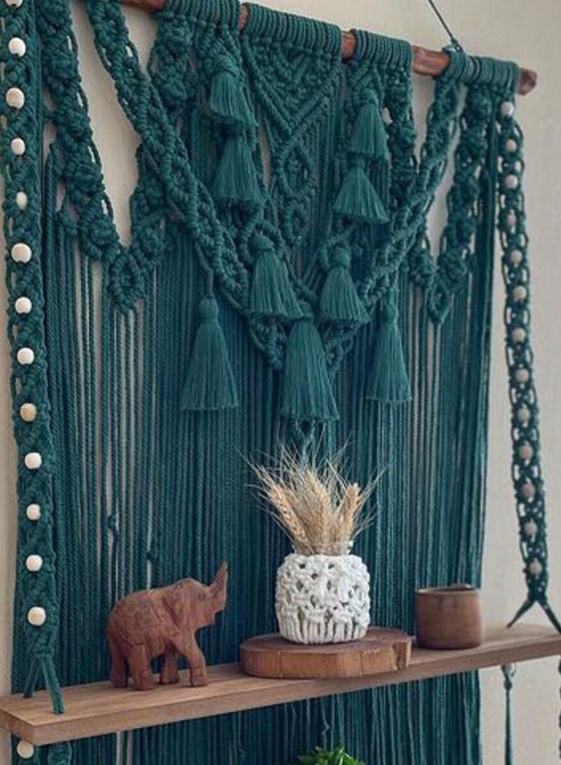 انتيكيانو رف حائط خشبي - Image 2