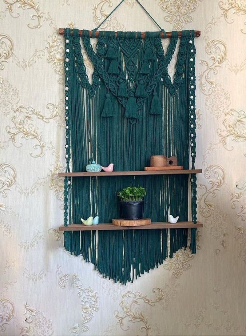 انتيكيانو رف حائط خشبي - Image 1