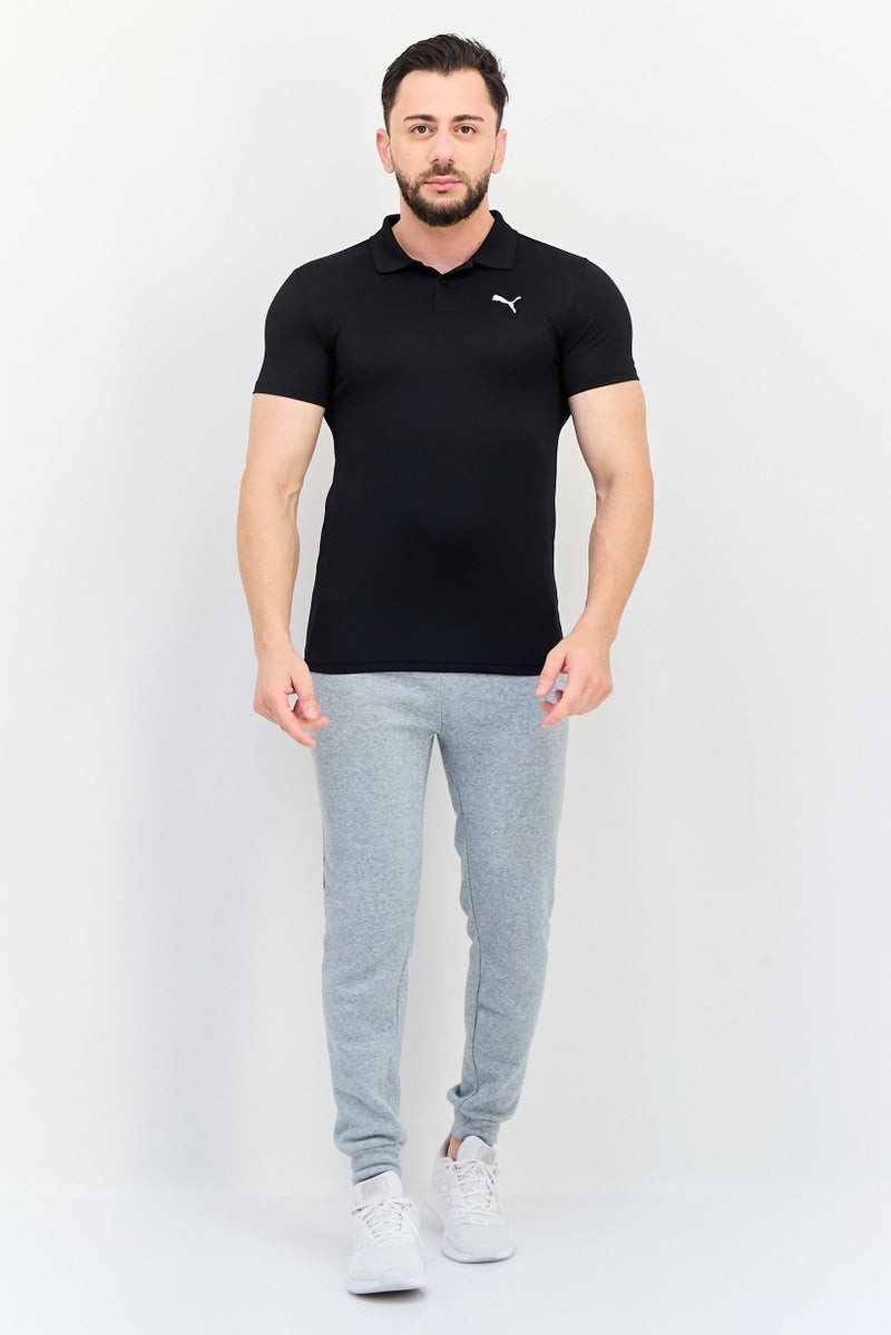 PUMA Men Slim Fit Short Sleeve Outdoor Polo Shirt, Black - Image 4