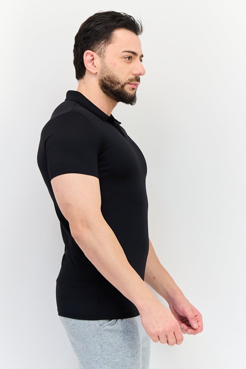 PUMA Men Slim Fit Short Sleeve Outdoor Polo Shirt, Black - Image 2