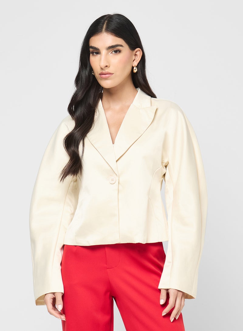 ELLA Cropped Blazer Jacket - Image 1