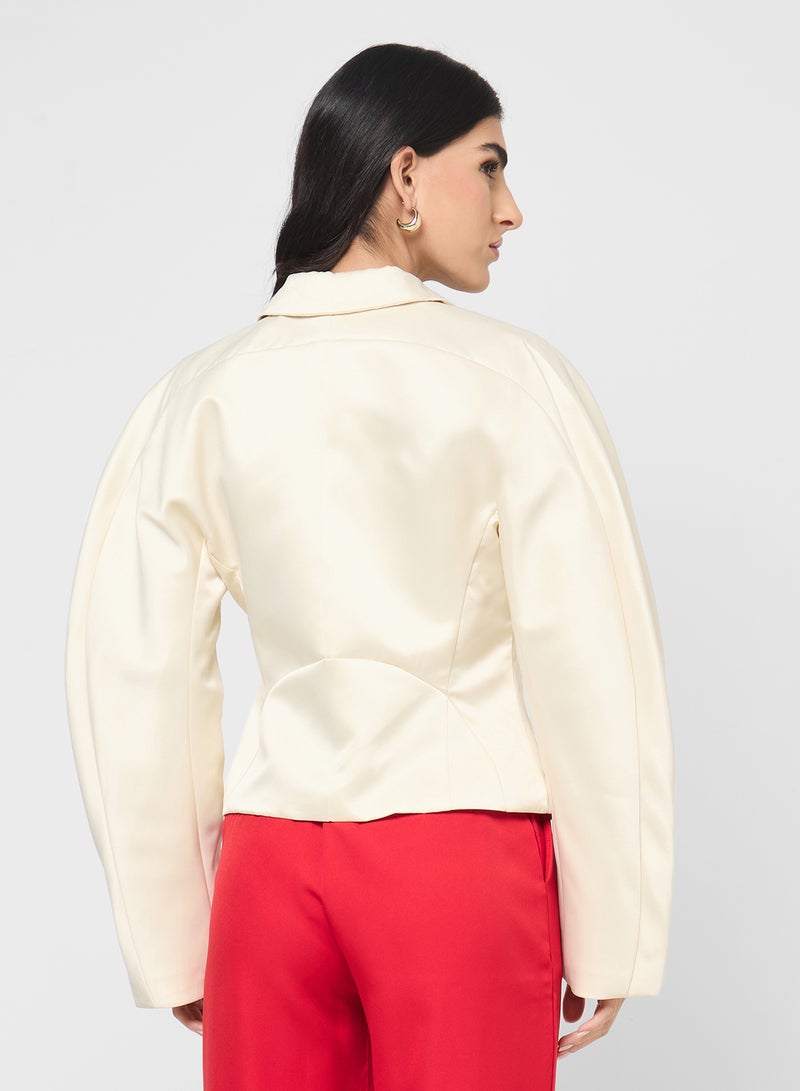 ELLA Cropped Blazer Jacket - Image 2