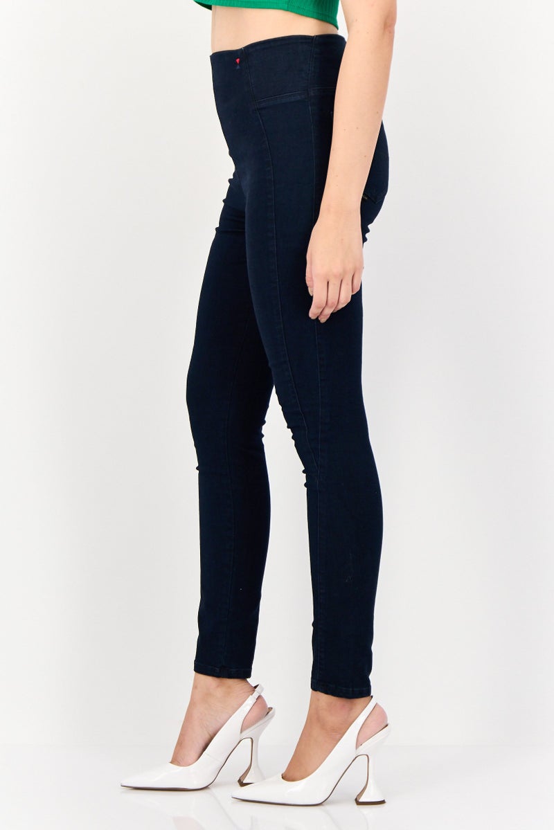 SALSA Women Regular Fit Solid  Jeans, Navy - Image 2
