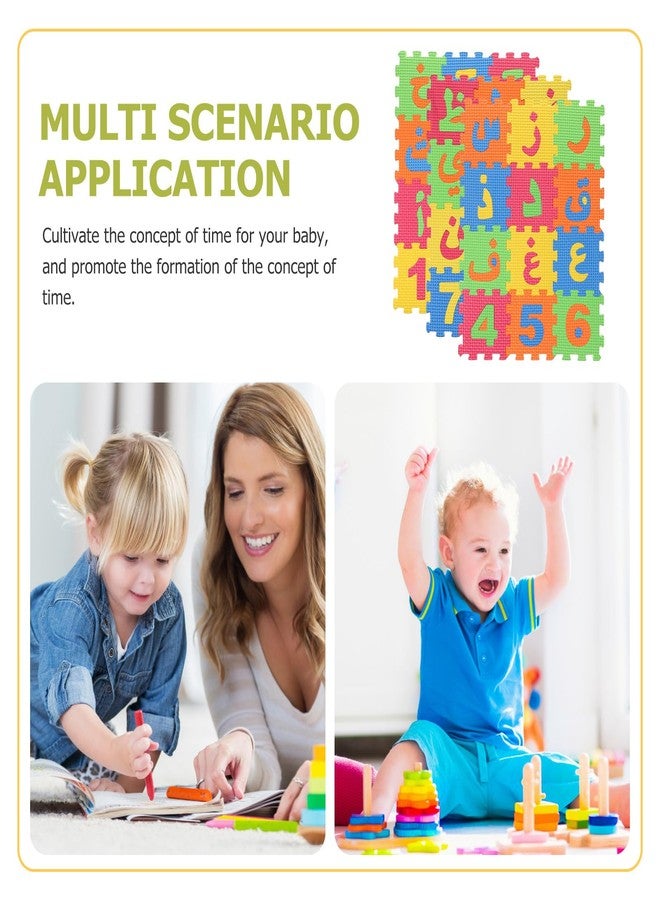ERINGOGO 36pcs Arabic Mats Numbers Foam Puzzle Foam Playmat for Babies Baby Crawling Toys Puzzle Play ABC Kids s Arabic Letter Eva Child Floor Brick - Image 3