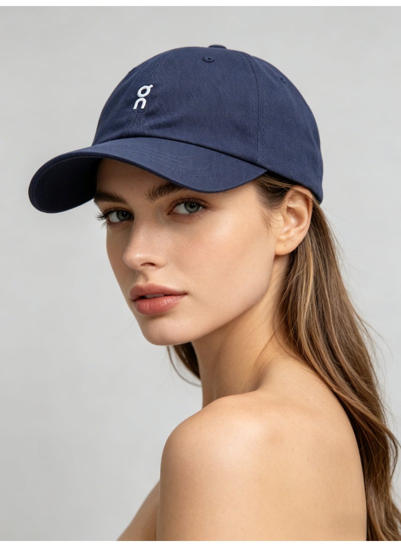 اون راننج On Running Classic Logo Baseball Cap, Navy Blue Adjustable Cotton Dad Hat for Men & Women - Image 5