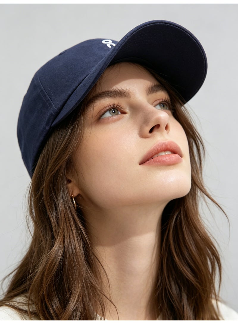 اون راننج On Running Classic Logo Baseball Cap, Navy Blue Adjustable Cotton Dad Hat for Men & Women - Image 2