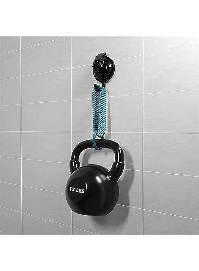 Suction Cup Hooks for Shower, Heavy Duty Vacuum Shower Hooks for Inside Shower, Matte Black-Plated Plished Super Suction for Kitchen Bathroom Restroom, 8 Pack - Image 5