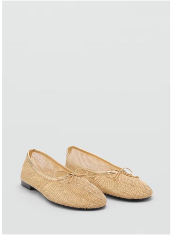 MANGO Casual Mesh Bow Ballerina  - Image 2