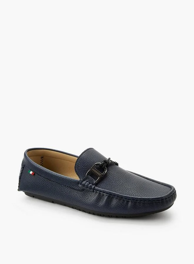 Renzo Ruganni Men Textured Lightweight Professional Loafers