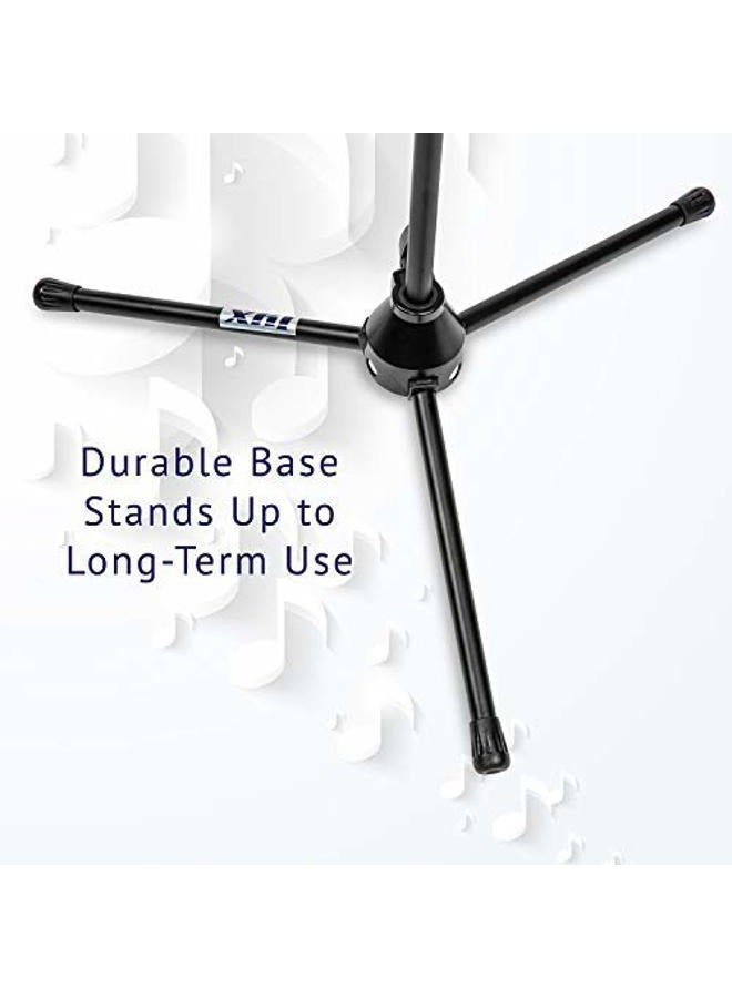 LyxPro Tripod Boom Floor Microphone Stand Adjustable Height, Foldable, Tilting and Rotating for Stage or Studio fits 3/8" and 5/8" mounts - Image 5