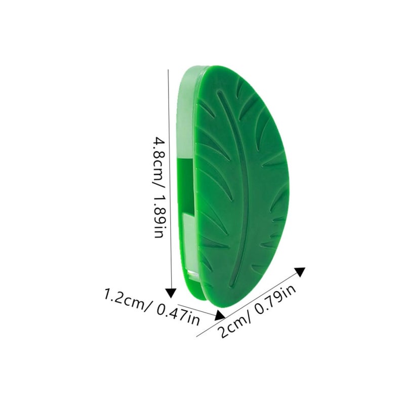 8 Pack Green Leaf Design Plant Wall Clips Hooks For Climbing Vines Garden Decoration Easy Install - Image 3