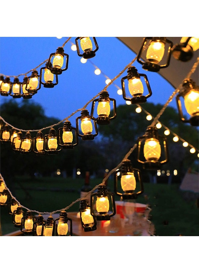 Yoawllty Ramadan Lights, Ramadan Decorations Lights, Ramadan Decorations for Home Indoor Outdoor Patio Garden Party Decor(9.8Ft 20 Mini Kerosene Bottle Shape Lights)  - Image 5