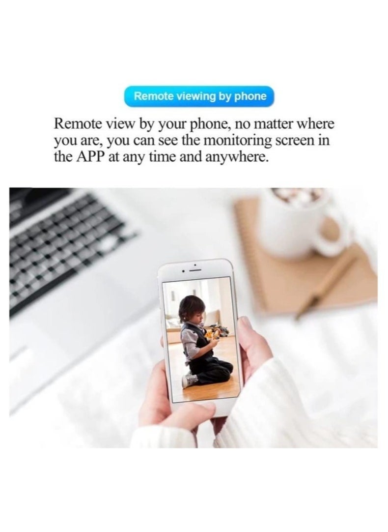 ELTRAZONE كاميرا أمان لمبة 2 قطعة 2.4GHz و 5G واي فاي خارجية، كاميرا أمان لمبة E27 1080P، كاميرات أمان منزلية 360° داخلية - Image 3