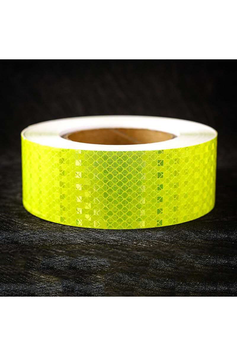 Fluorescent green 1Pc 3Meter Car Reflective Tape Auto Safety Warning Sticker Reflector Protective Ta