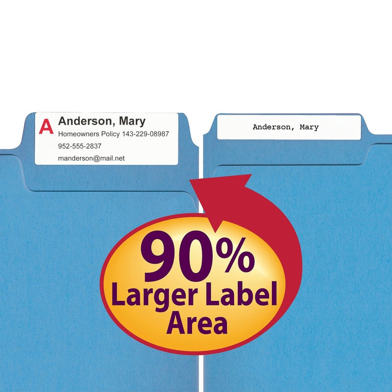 Smead SuperTab File Folders, Oversized 1/3-Cut Tab, Letter Size, Assorted Primary Colors, 24 per Pack (11956) - Image 4