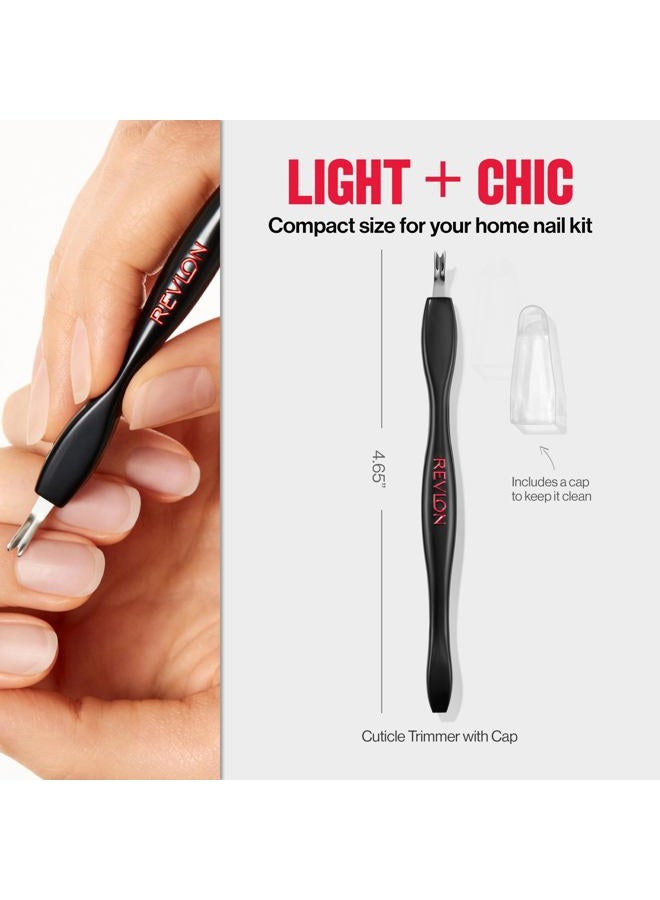 Revlon Cuticle Trimmer With Cap, High Precision V-Tip and Comfortable Grip for Gentle and Easy Trimming, 1 Count - Image 5