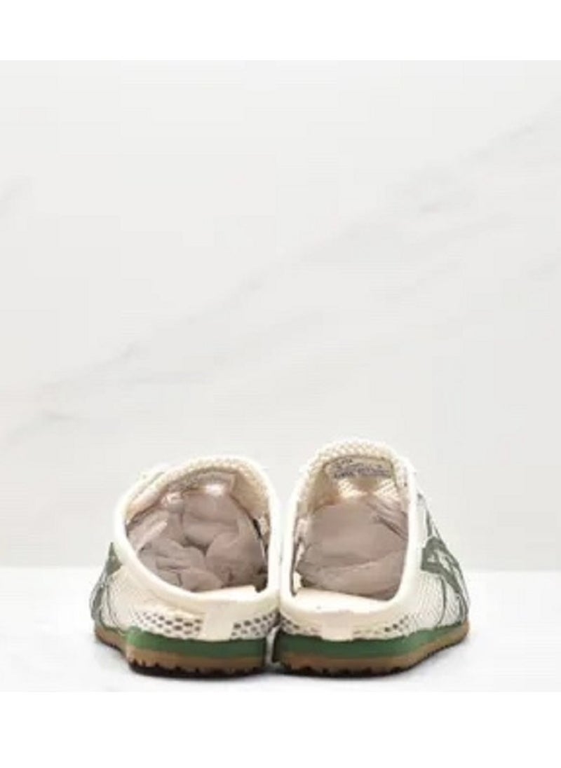 Onitsuka Tiger Men and Women Mexico66 Sabot - Slip On Cool Summer Casual Sandals Athlesiure/Colorblock Sneakers Brown/Green  - Image 5