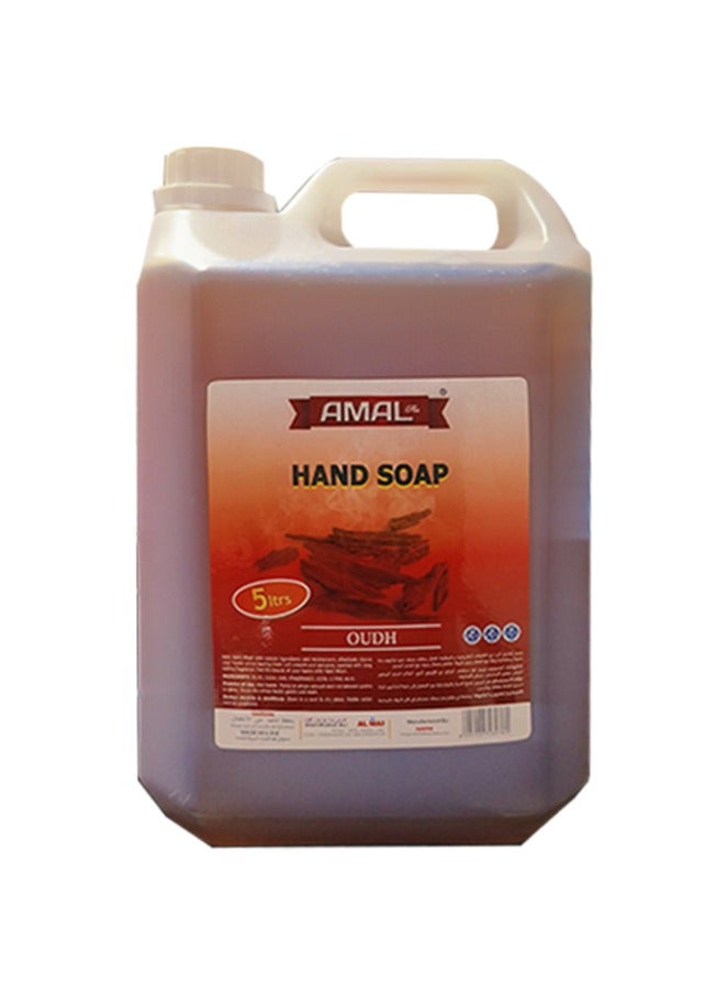 Amal Plus Hand Soap Oudh 5Litre - Luxurious Fragrance, Gentle on Skin