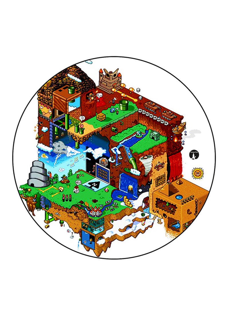 Video Game Super Mario Printed Mouse Pad  Multicolour